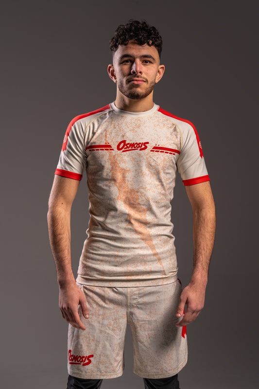 Ensemble Rashguard & Short Red Fury